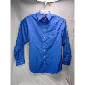 Jos A Bank Traveler Button Up Shirt Mens 16 1/2-35 White Long Sleeve Traditional